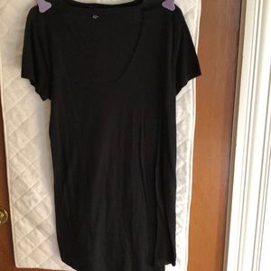 Black choker t-shirt dress